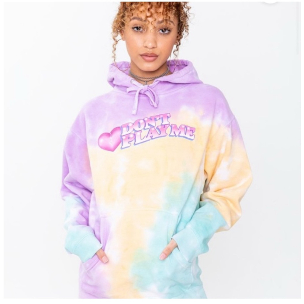 Samii‎ Ryan BSR Don’t Play me Tie Dye hoodie Medium NWOT